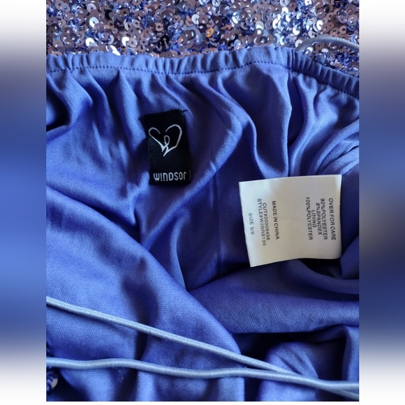 Windsor Lavender Sequin Dress size 5/6 - Picture 5 of 16